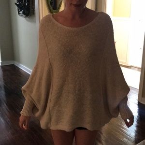 Dolman sleeve cream sweater